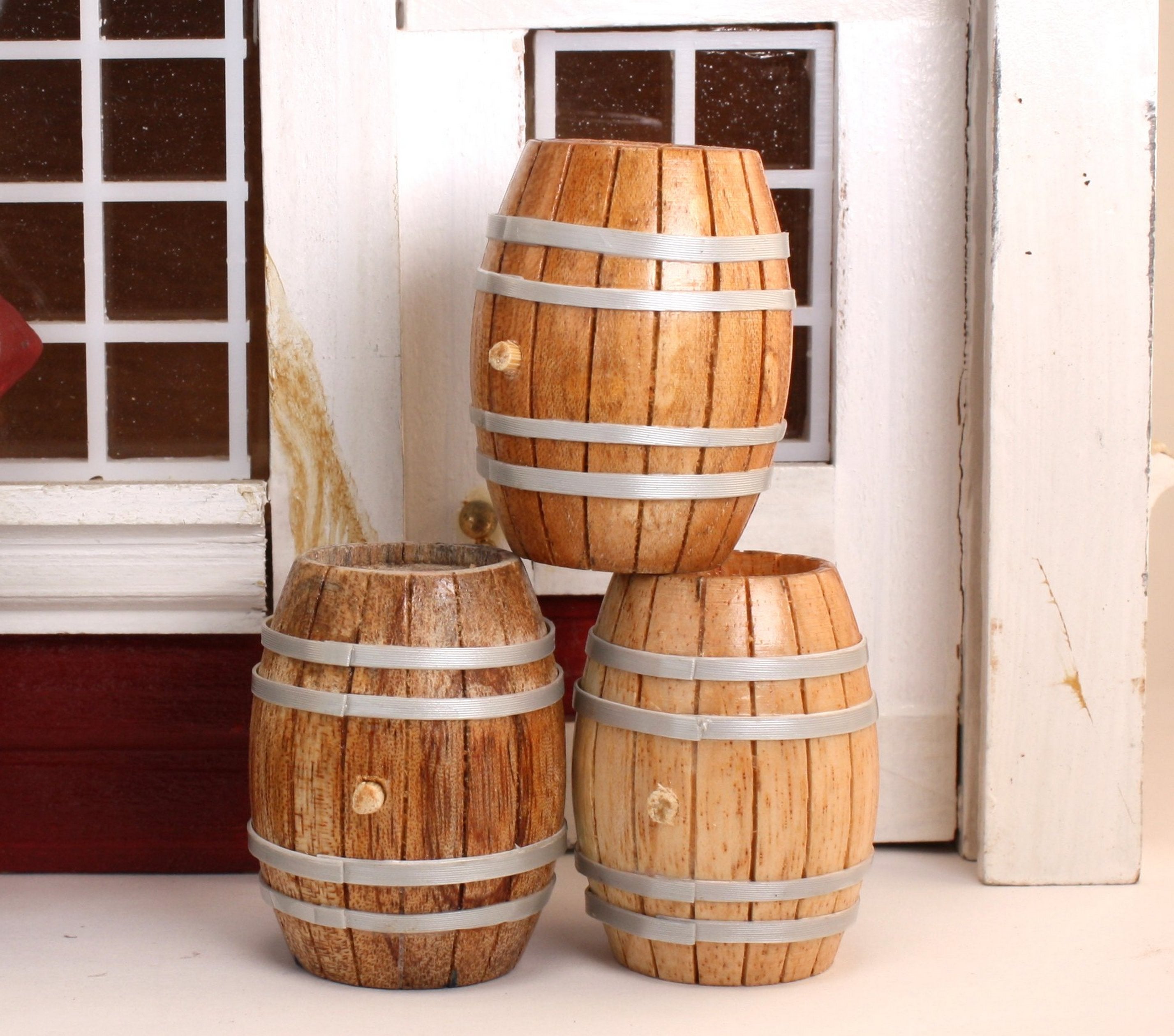 Barrel - Vintage Wooden Whiskey - Set of 4 - 101-0602