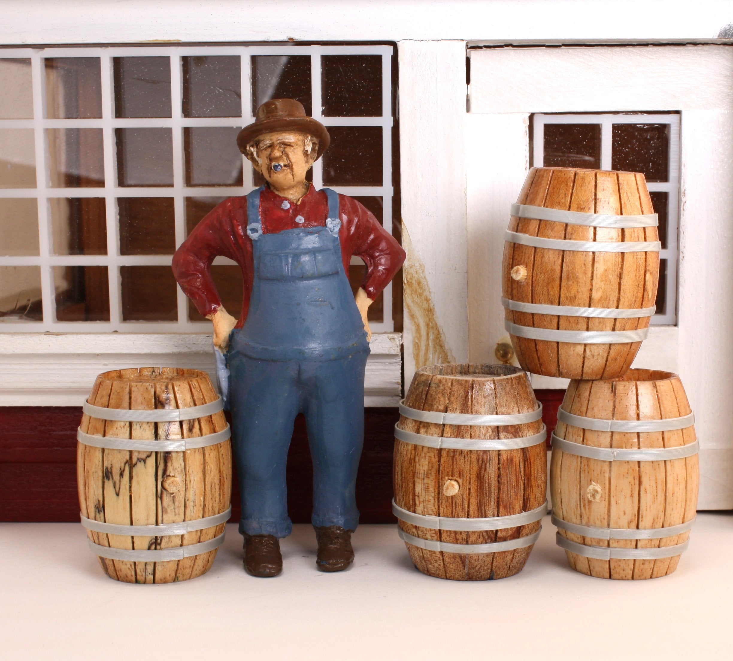 Barrel - Vintage Wooden Whiskey - Set of 4 - 101-0602