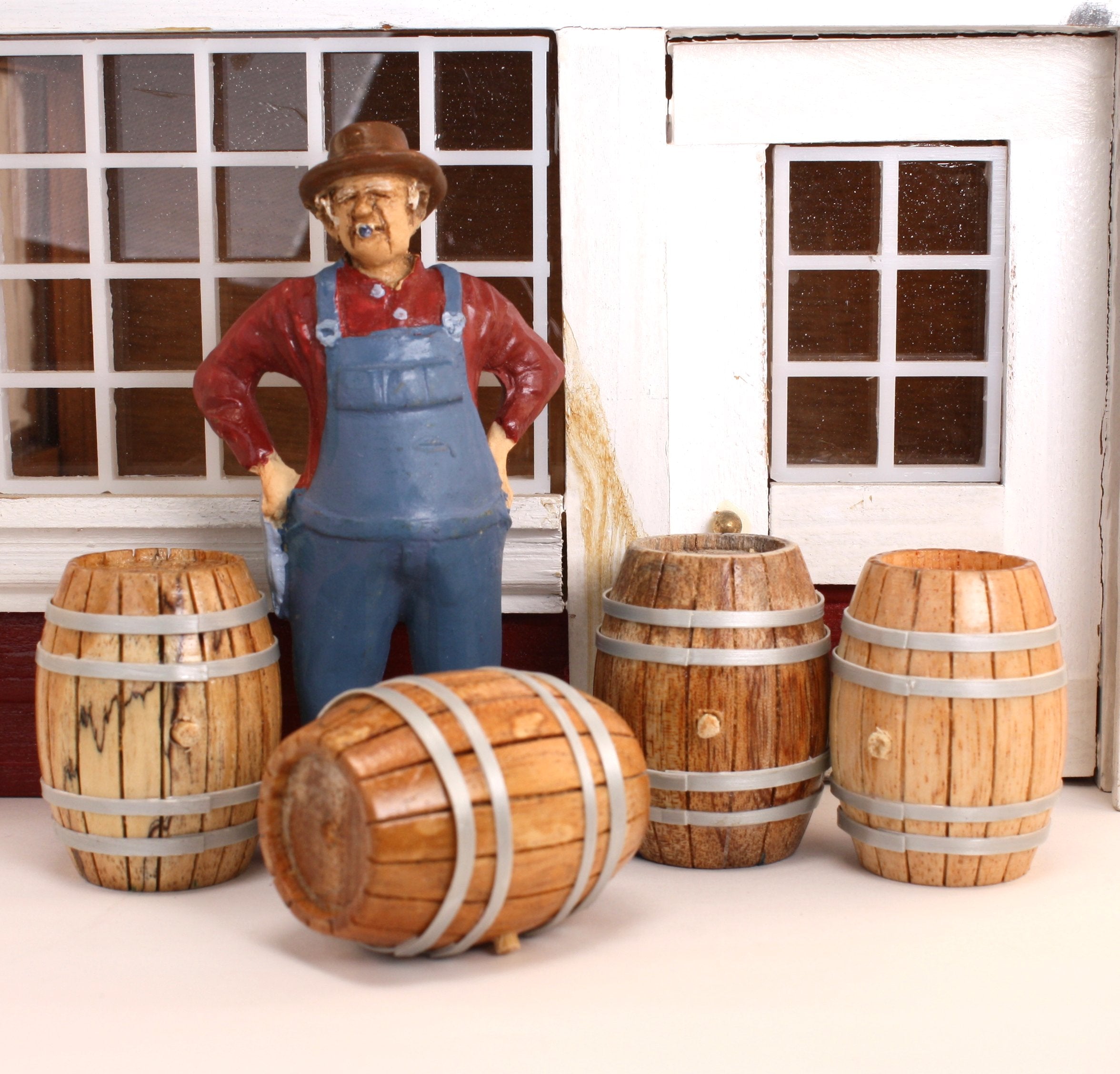 Barrel - Vintage Wooden Whiskey - Set of 4 - 101-0602