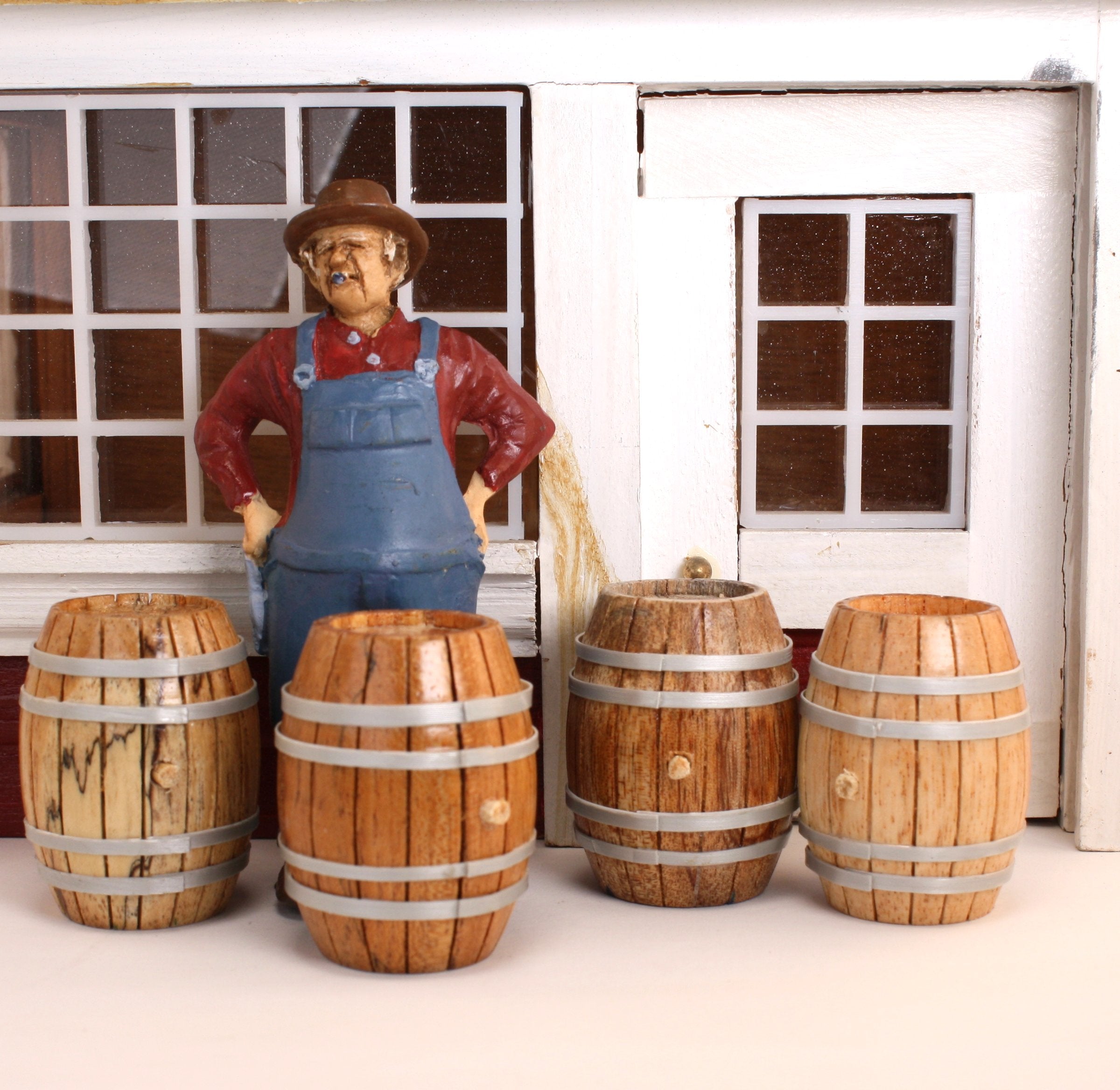 Barrel - Vintage Wooden Whiskey - Set of 4 - 101-0602