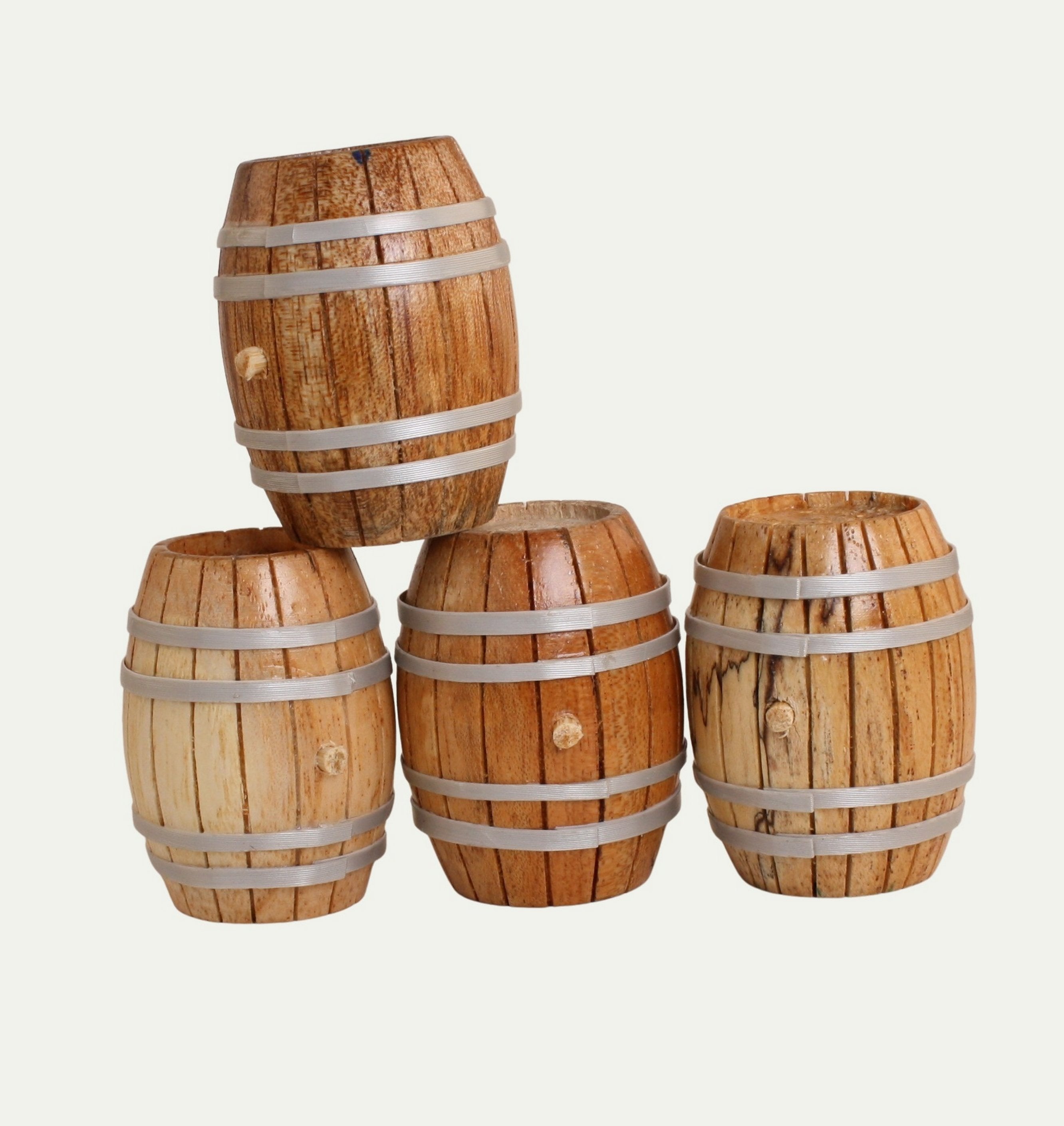 Barrel - Vintage Wooden Whiskey - Set of 4 - 101-0602