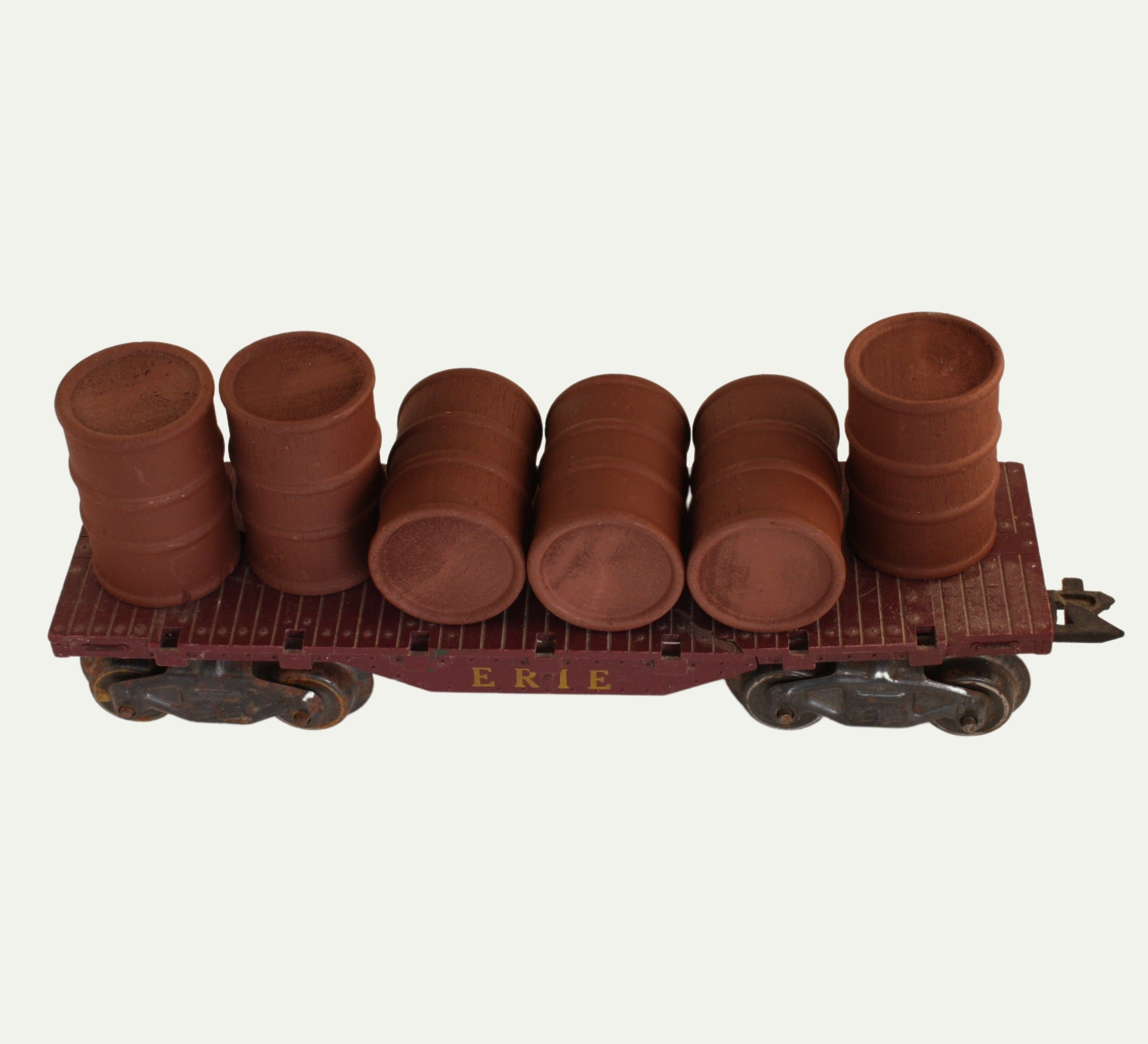 Barrels - Rusty Red  - Set of 6 - 1:24 Scale - 101-0611