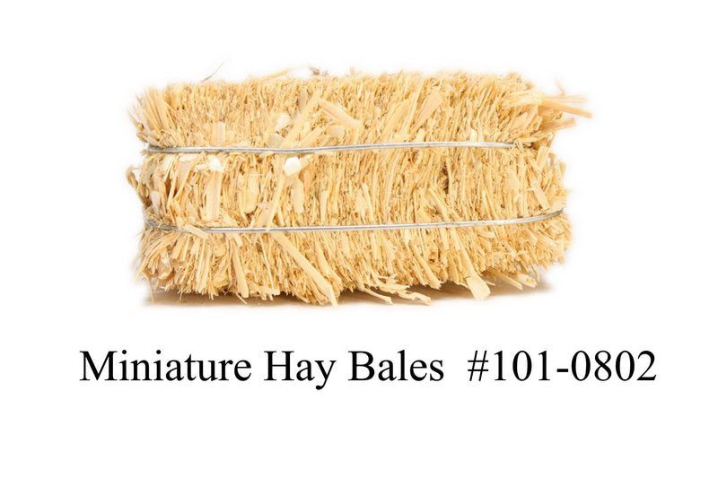 Hay Bales - Mini Floral - Real Hay - 2" Long - 101-0802