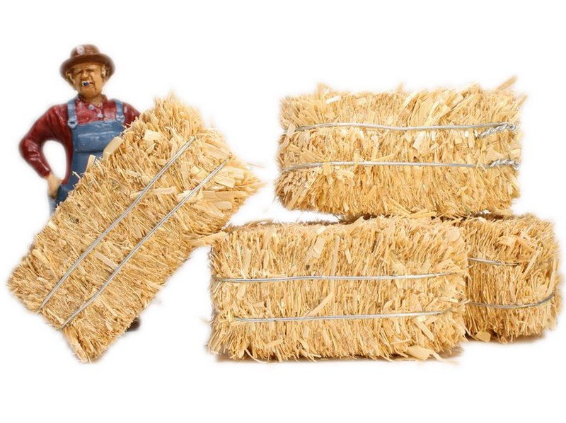 Hay Bales - G Scale - Real Hay - 2" Long - 101-0802