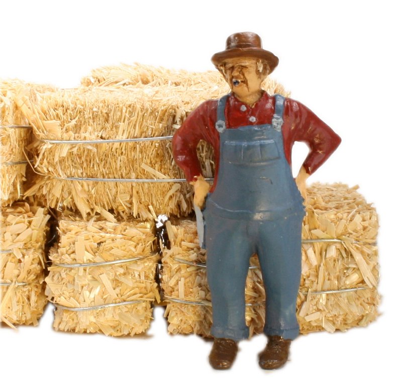 Hay Bales - G Scale - Real Hay - 2" Long - 101-0802