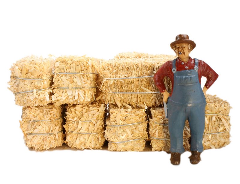 Hay Bales - G Scale - Real Hay - 2" Long - 101-0802