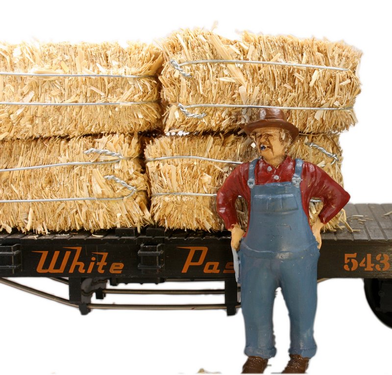 Hay Bales - G Scale - Real Hay - 2" Long - 101-0802