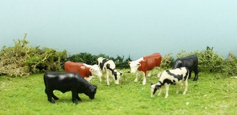 Cows - 1" Cattle-Assorted Pieces - Set of 6 - 102-2038