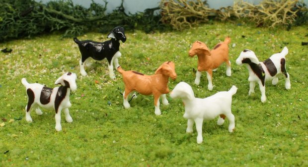 Goats - 3/4" Goats - Set of 6 - 102-2039