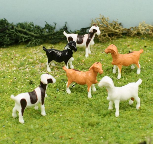 Goats - 3/4" Goats - Set of 6 - 102-2039