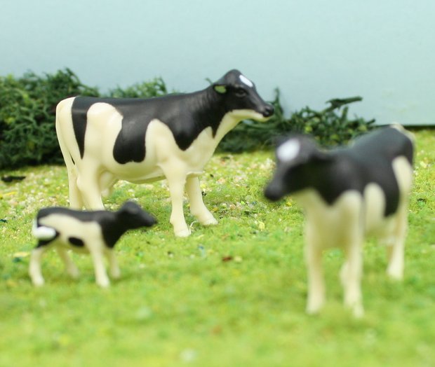 Cows - 1" Cattle-Holstein - Set of 5 - 102-2052