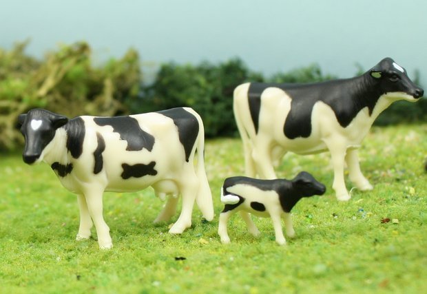 Cows - 1" Cattle-Holstein - Set of 5 - 102-2052