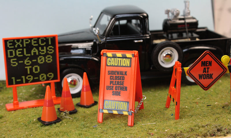 Roadwork - Signs and Cones - 106-16058