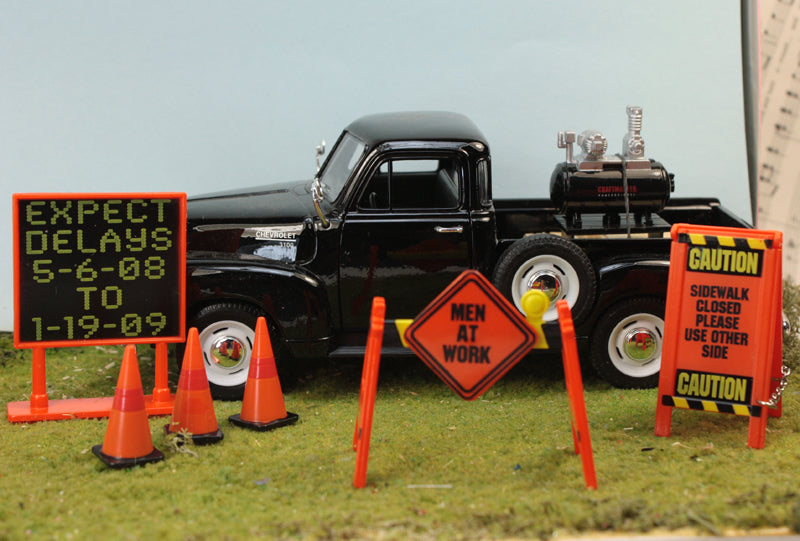 Roadwork - Signs and Cones - 106-16058