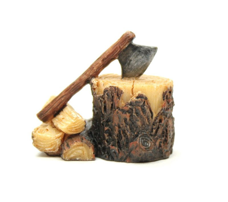 Firewood, Axe & Stump - #118-1002