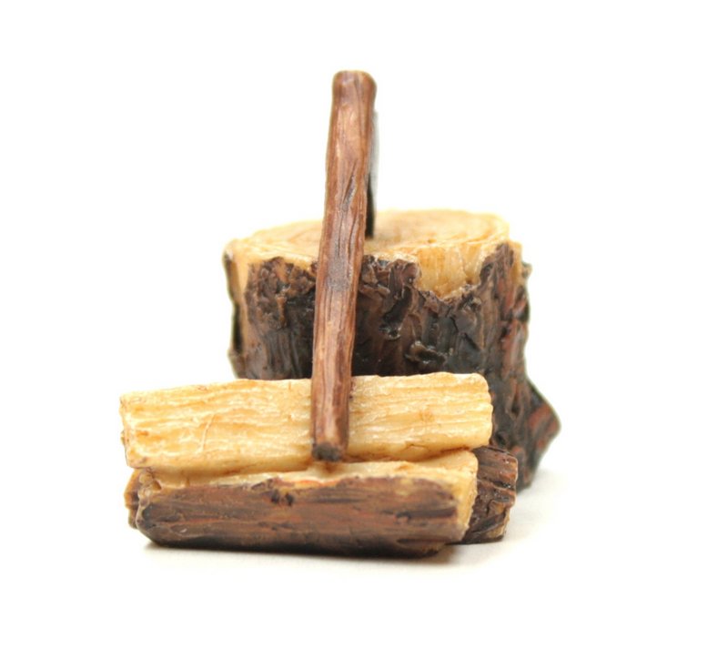 Firewood, Axe & Stump - #118-1002