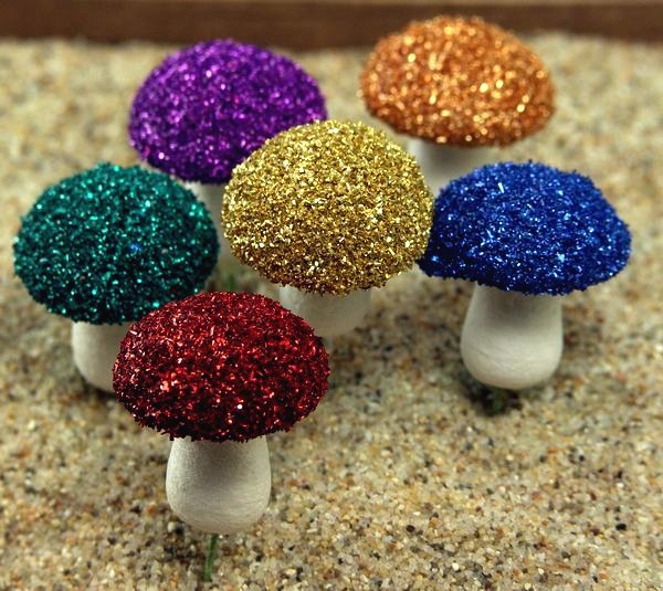 Glass Glitter Rainbow Bottle Set  #311-0914