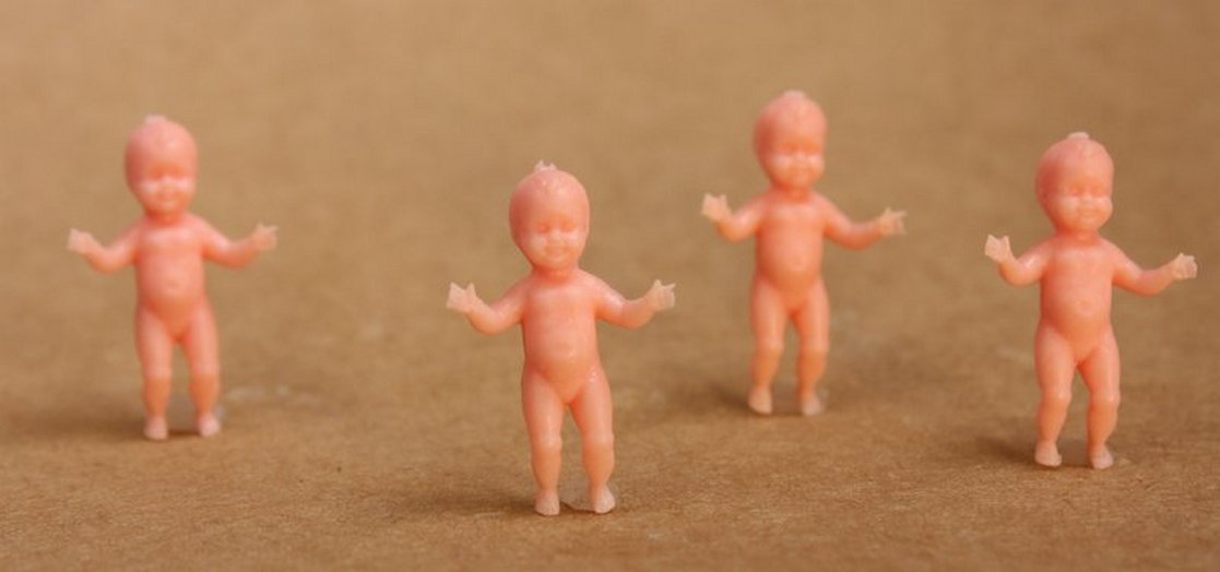 Baby Standing - 3/4" - Set of 8 - Dollhouse Minis - 201-145-2