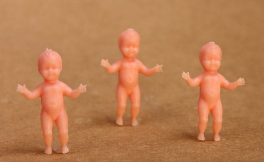 Baby Standing - 3/4" - Set of 8 - Dollhouse Minis - 201-145-2