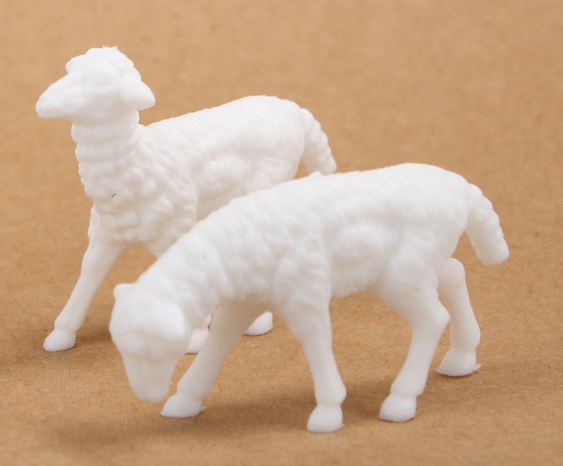 Sheep - Lambs Large - Set of 6 - Dollhouse Minis - 201-150-4