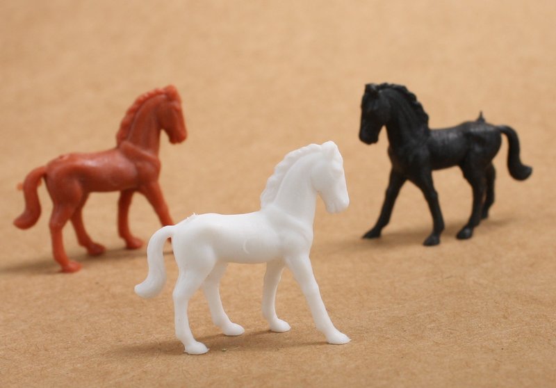 Horses - Mixed Color Set of 8 - Dollhouse Minis - 201-152-2