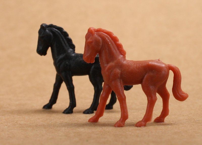 Horses - Mixed Color Set of 8 - Dollhouse Minis - 201-152-2