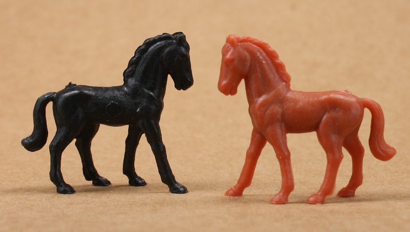 Horses - Mixed Color Set of 8 - Dollhouse Minis - 201-152-2