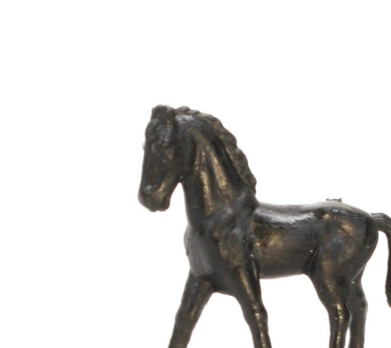 Horses - Black - Set of 8 - Dollhouse Minis - 201-152-3-BK