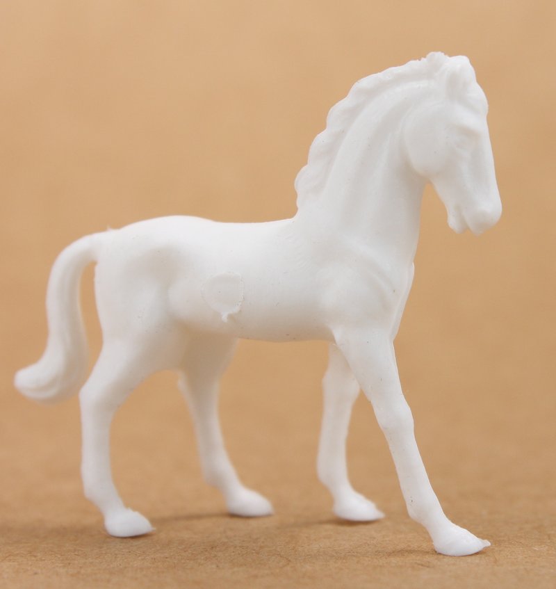 Horses - White- Set of 8 - Dollhouse Minis - 201-152-3 WH