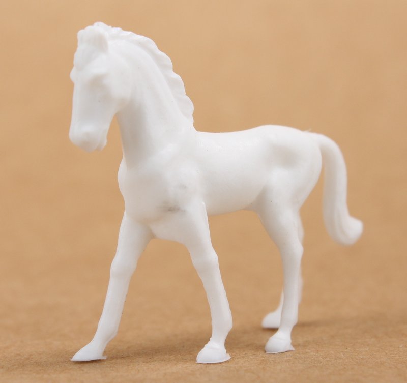 Horses - White- Set of 8 - Dollhouse Minis - 201-152-3 WH