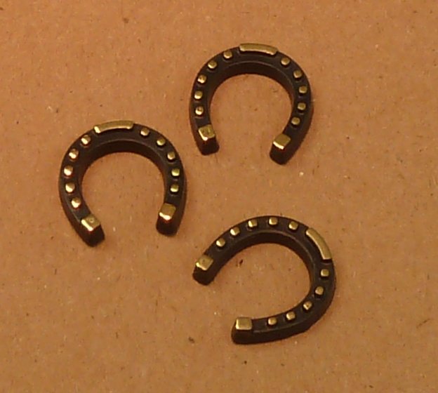 Horseshoe - Small - Gold Leaf Detail - 6 pieces - #203-3-094