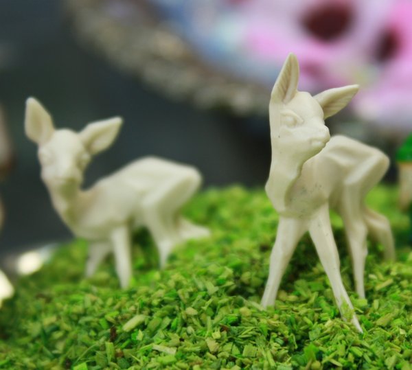 Deer - Unpainted - Winter White - Set of 6 - 203-3-1228