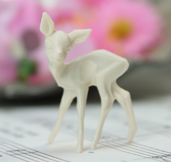 Deer - Unpainted - Winter White - Set of 6 - 203-3-1228