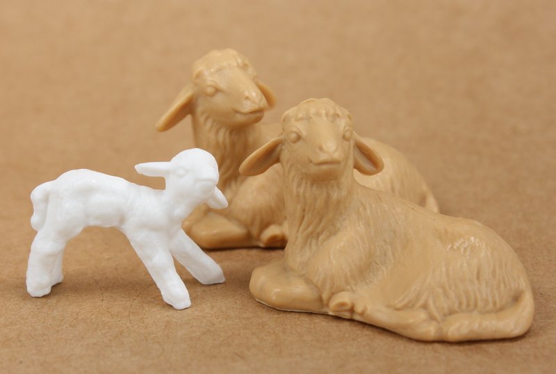 Sheep - Lambs Small - Set of 8 - Dollhouse Minis - 203-3-1508