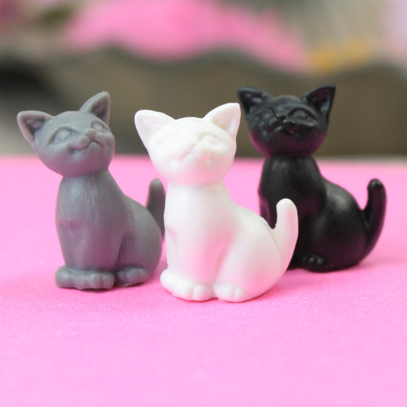 Assorted Happy Cats - 3 Colors - Set of 6 - 203-3-212-MIX