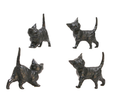 Cats - Running Kittens - Black - Set of 6 - 203-3-50B