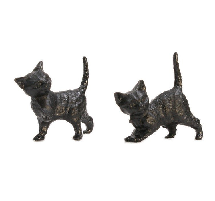 Cats - Running Kittens - Black - Set of 6 - 203-3-50B