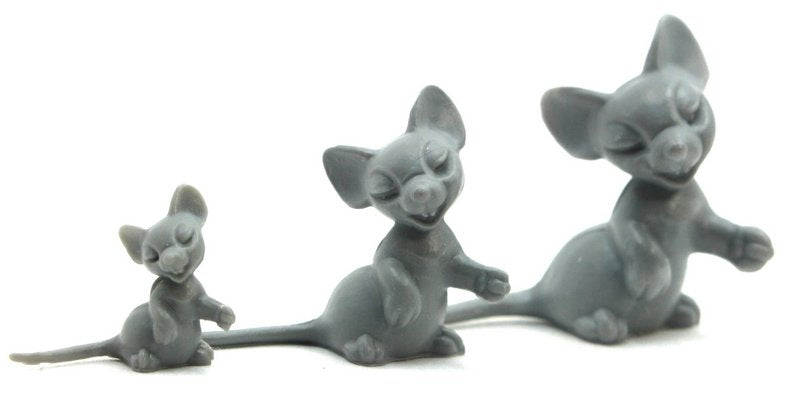 Gray Mouse - Medium - Set of 8 - 203-9-129