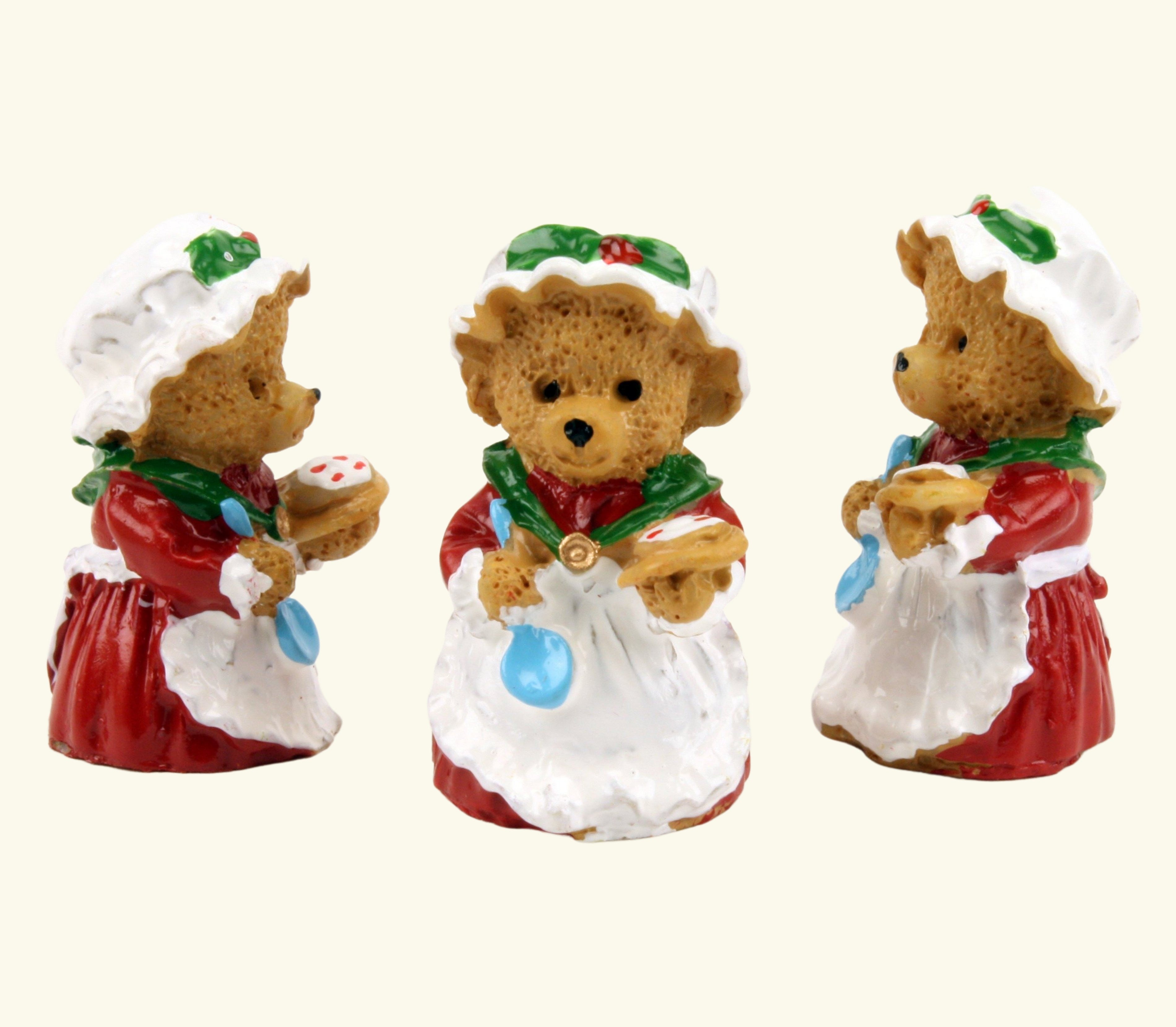 Bear - Christmas Mama Bear - 1.25" - Set of 3 - 204-0596