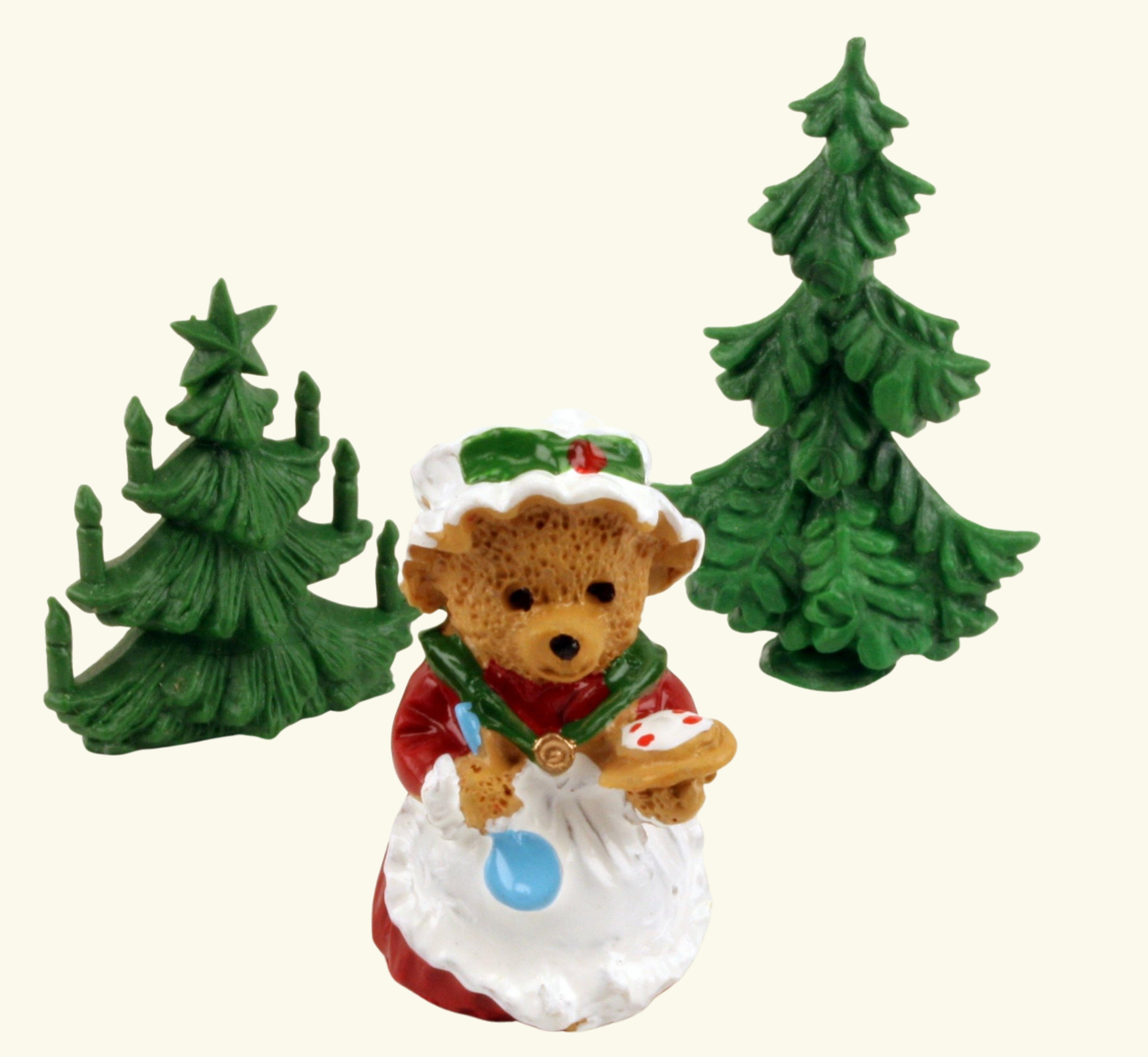 Bear - Christmas Mama Bear - 1.25" - Set of 3 - 204-0596