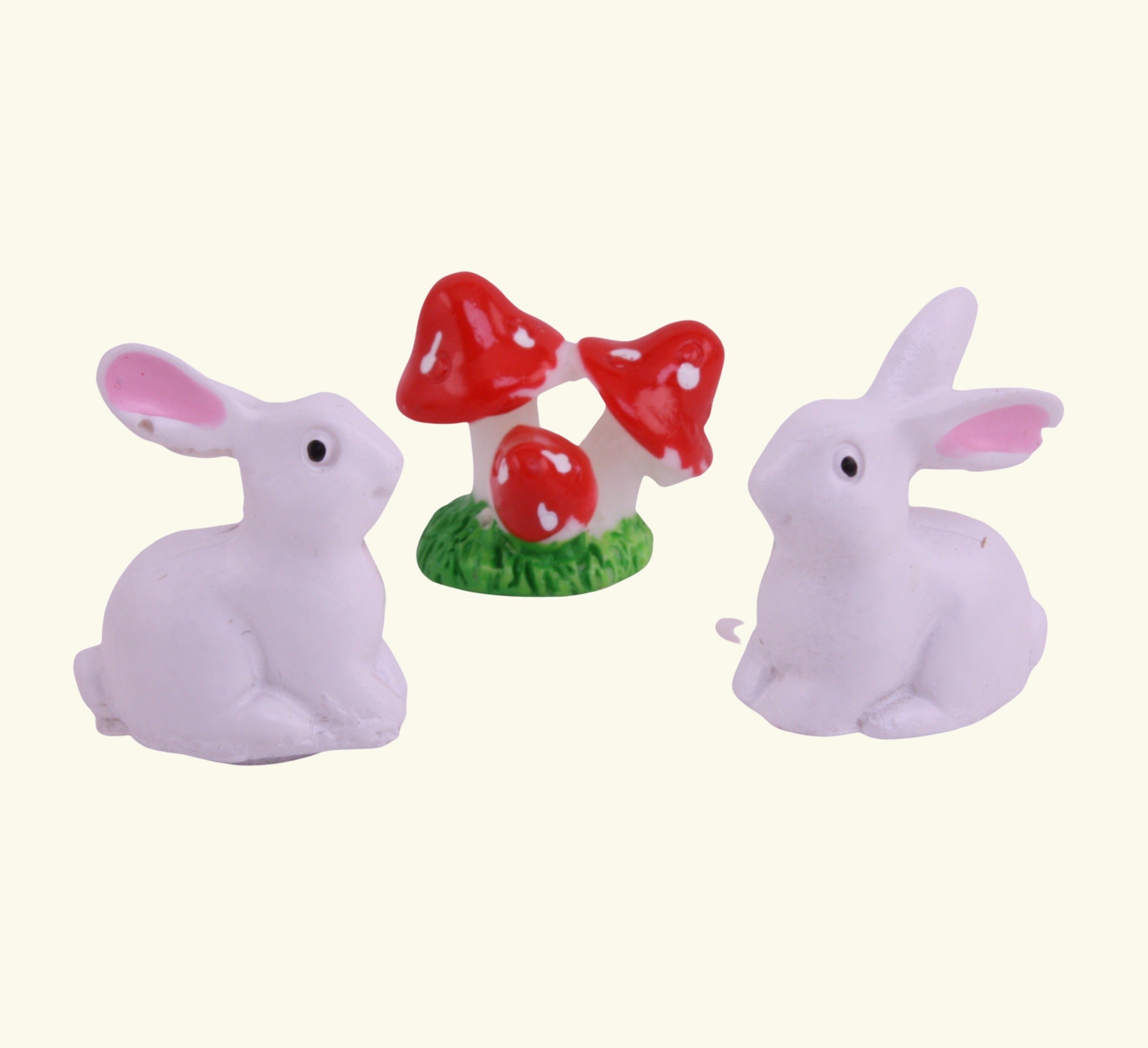 Bunny - White Rabbits - Spring - Set of 4 - 204-3842