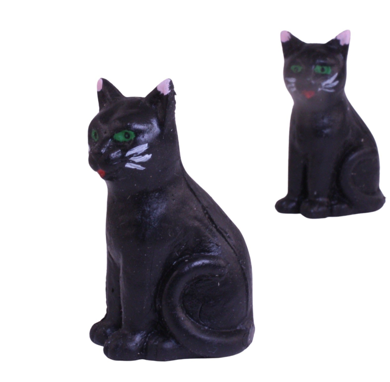 Cat - Black Sitting Cat - 1.5" - German - Set of 1 - 204-8806