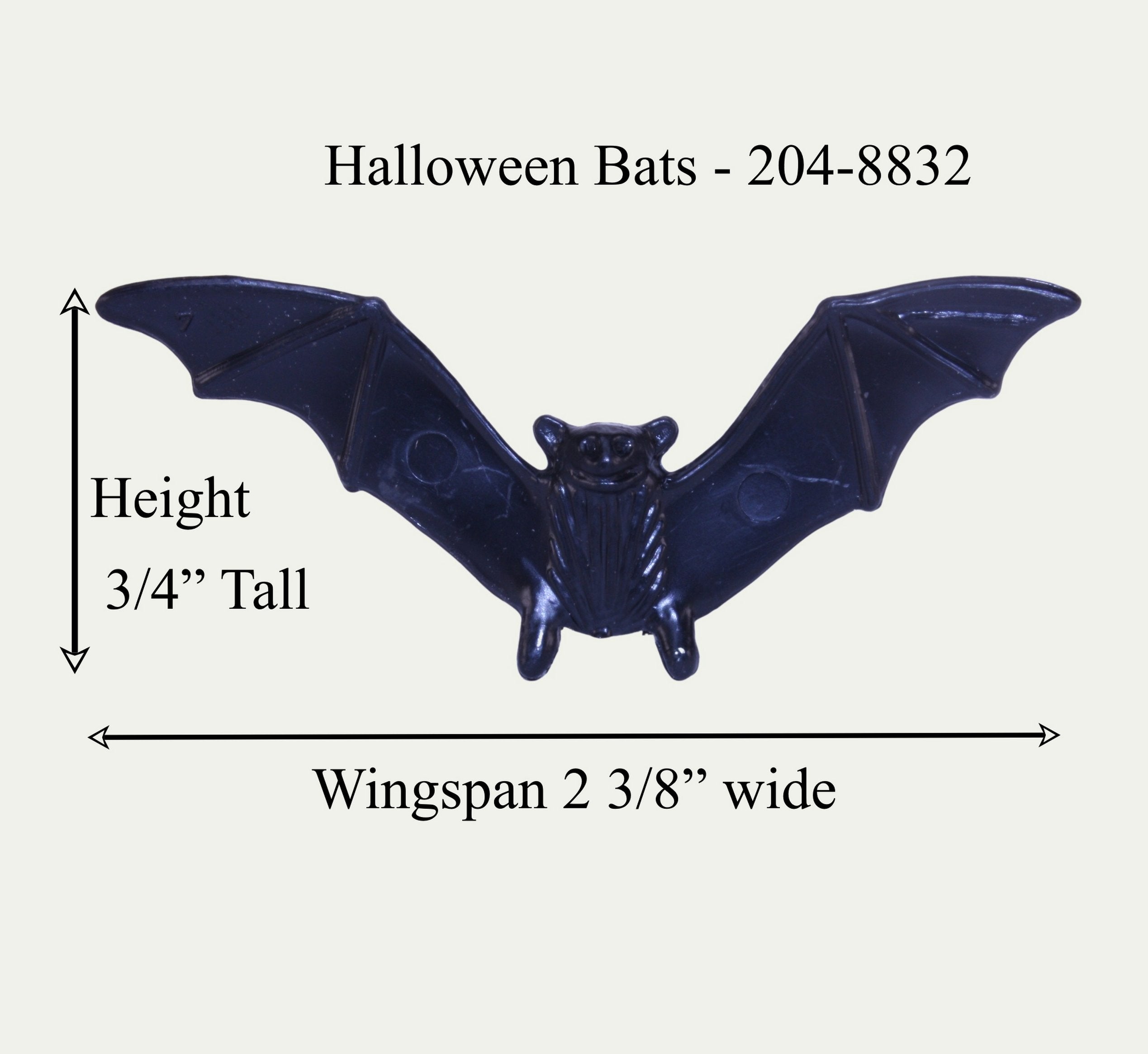 Halloween Bats - 2" -  Set of 6 - 204-8832