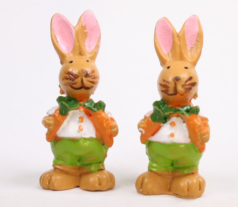 Bunny Boys - With Carrots - Set of 4 - Easter - 205-0483