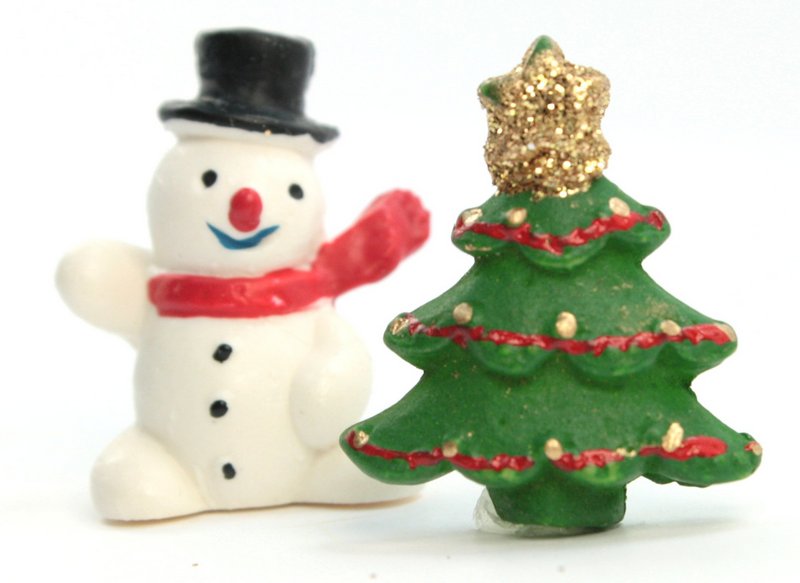 Cute Christmas Trees - Set of 4 - 205-0698