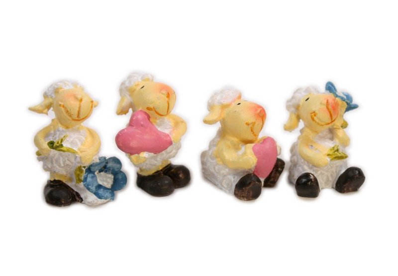 Sheep - Lambs - 1" Tall - Set of 4  - 205-5292