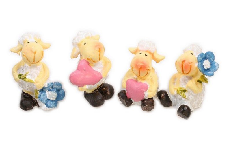 Sheep - Lambs - 1" Tall - Set of 4  - 205-5292