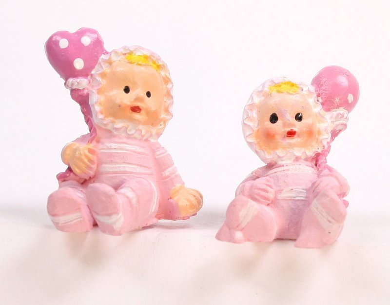 Babies - Lil Pink Girls - Set of 4 - Dollhouse Minis - 205-5257