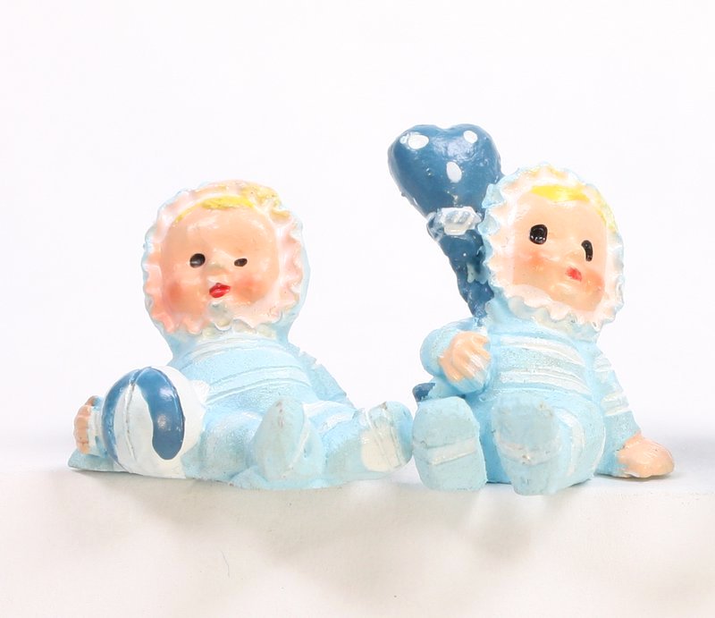 Babies - Lil Blue Boys - Set of 4 - Dollhouse Minis - 205-5257A