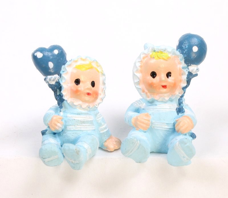 Babies - Lil Blue Boys - Set of 4 - Dollhouse Minis - 205-5257A